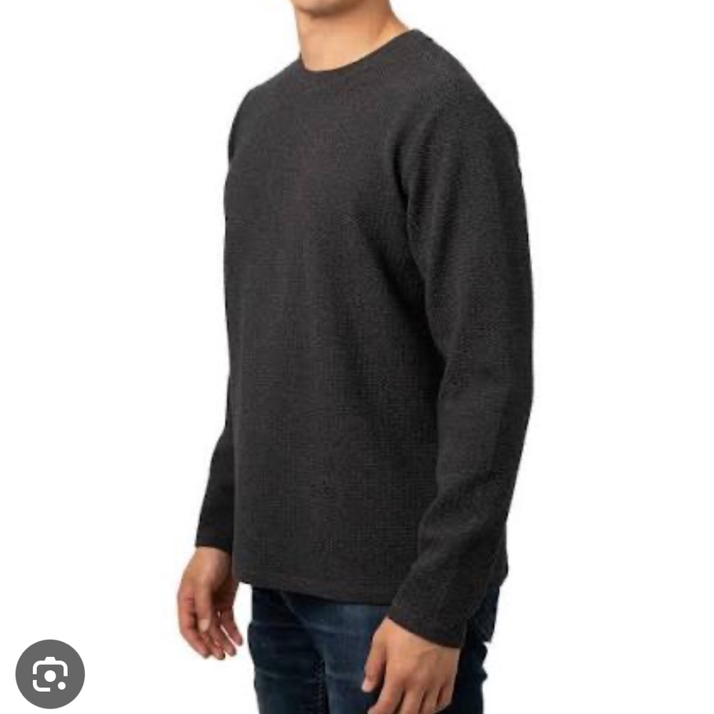 Cloudveil Men’s Longsleeve Jacquard Sweatshirt. gray XXL